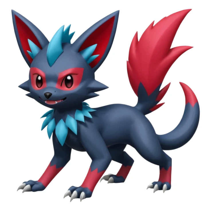 Sneasel-Weavile-Zoroark-Fakémon-hybrid-creature (full body)  sticker
