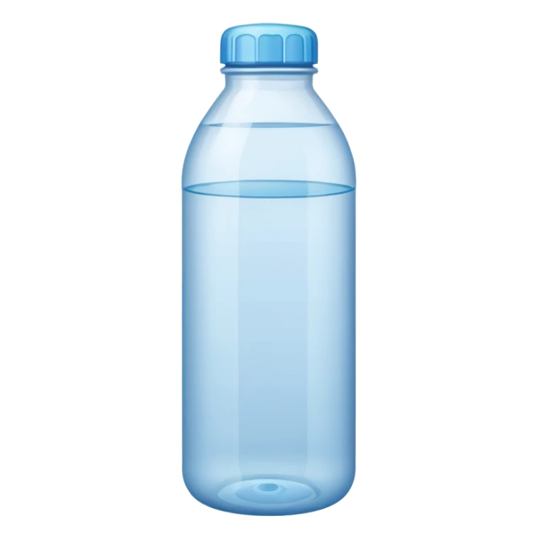 une bouteille en plastique dechet vide , bouteille d'eau sticker