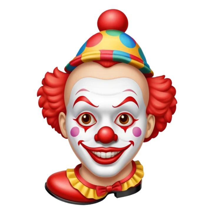 El payaso con la suela roja  sticker