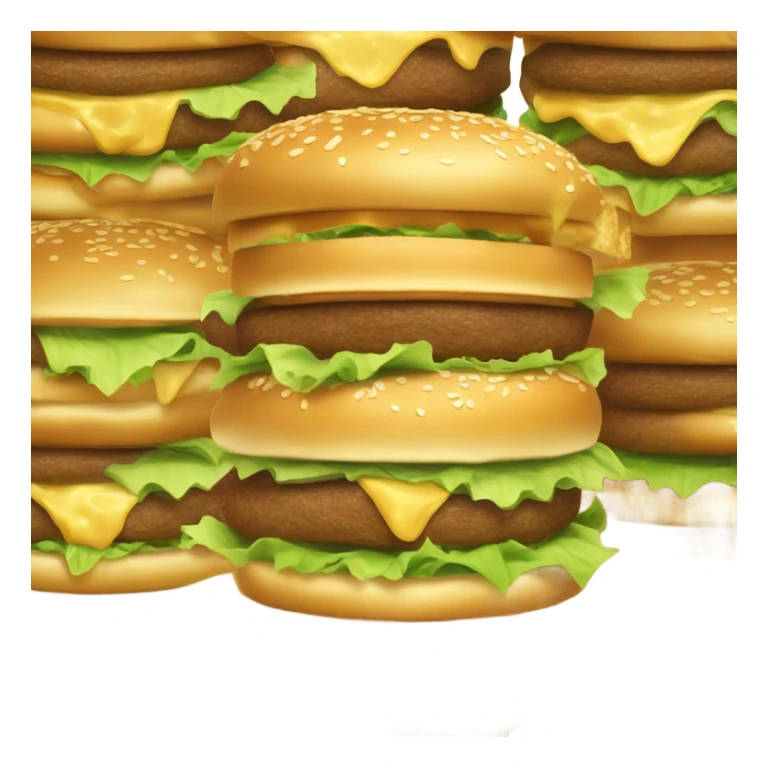 Big Mac made of gold sticker