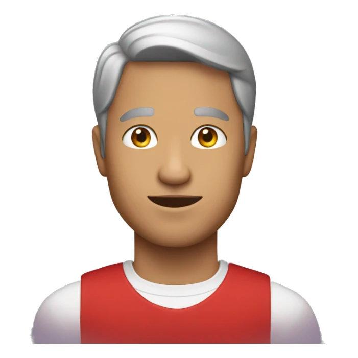 A man wearing a red dress sticker