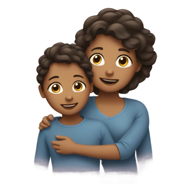 two mothers and their child sticker