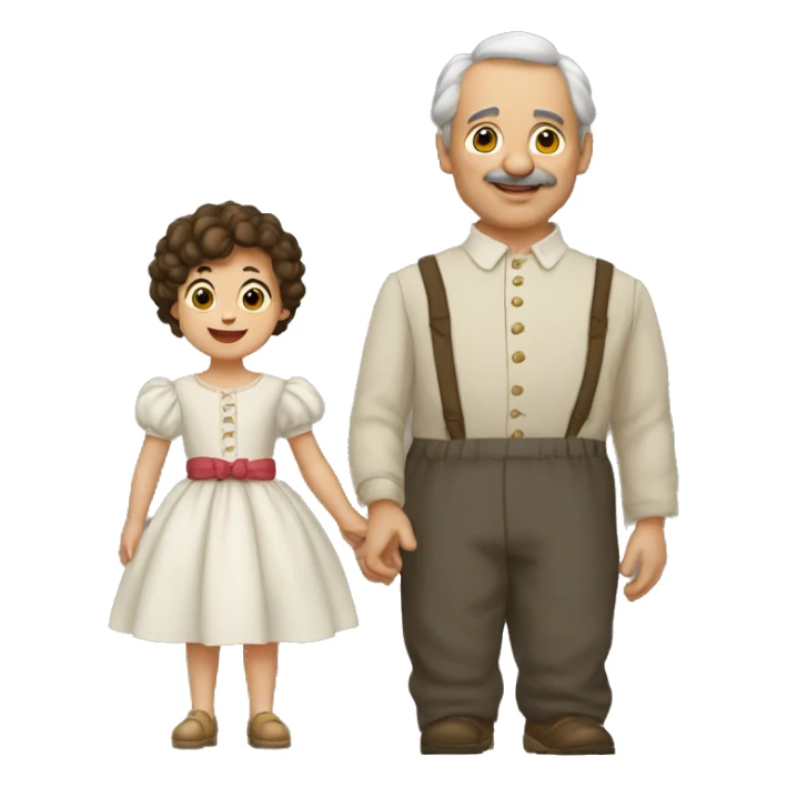 Génère Allan et poupette  sticker