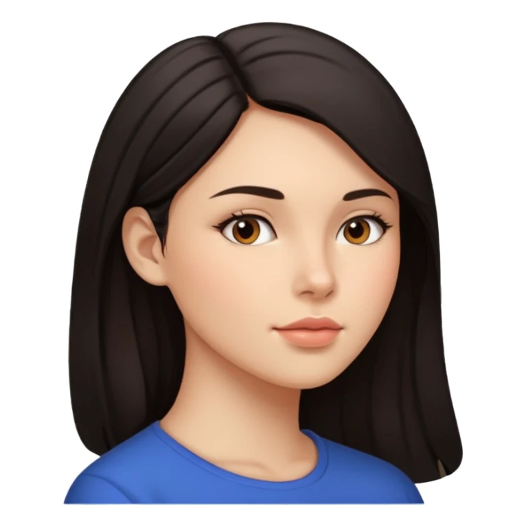 el rostro de perfil de una mujer donde simule que obtuvo un lifting facial sticker