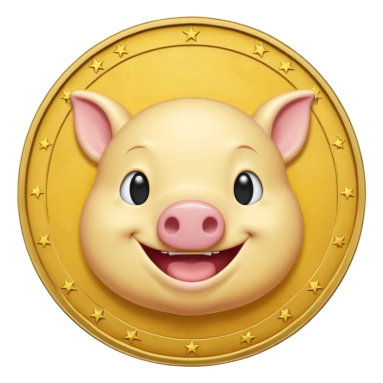 a meme coin of Wojak looks like moonpig sticker