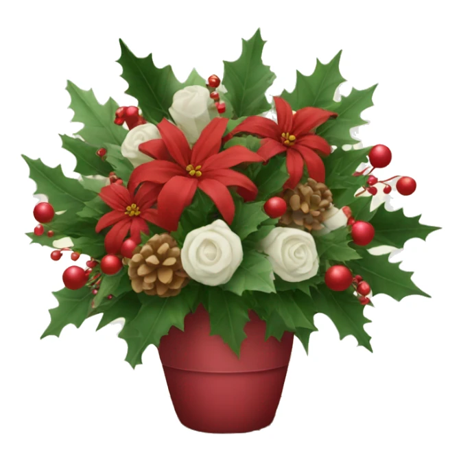 Christmas flower arrangement  sticker