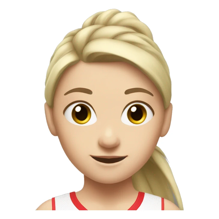 summer olympics gymnastics caucasian girl sticker