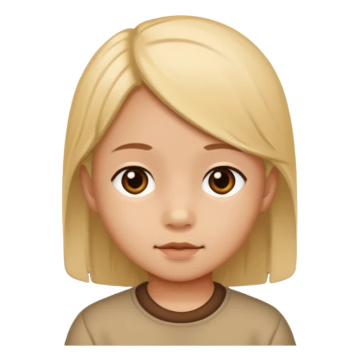 kayumanggi color of a child sticker