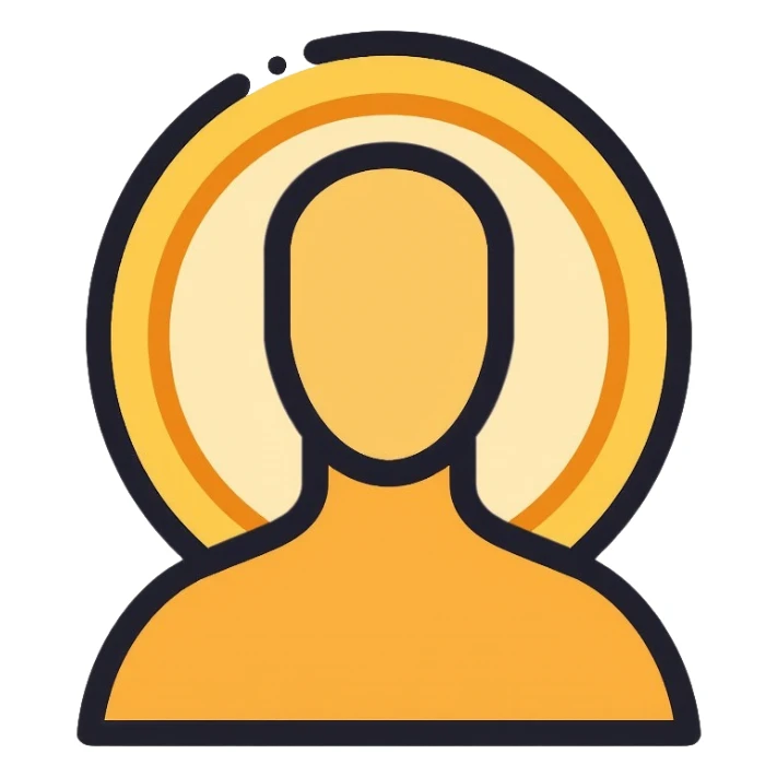 social media followers icon on a gold coin sticker