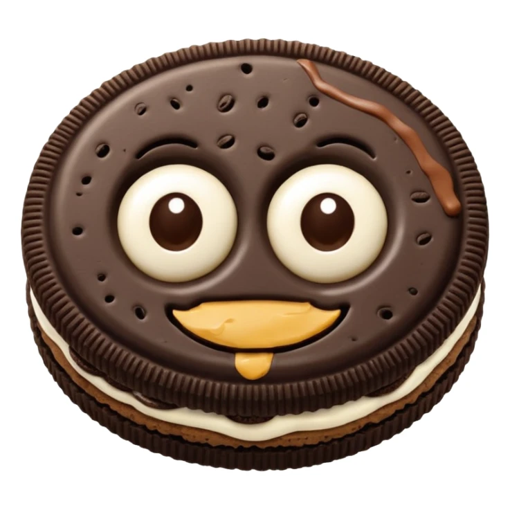 GALLETA OREO, CON DOS OJOS Y DOS MANOS sticker
