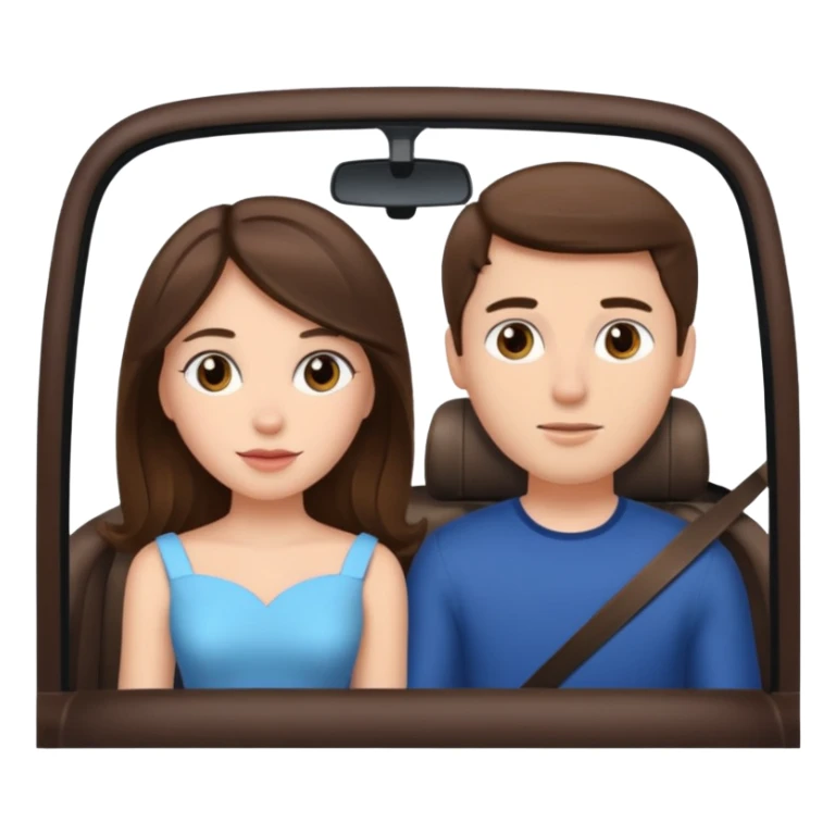 Passenger princess in car with brunette hair boyfriend sticker