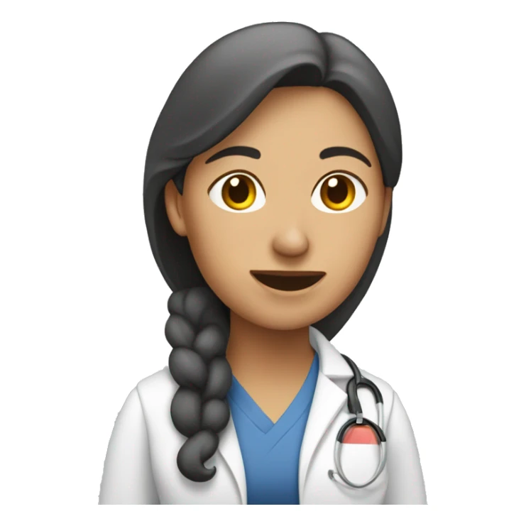 Mujer podóloga atendiendo un paciente sticker