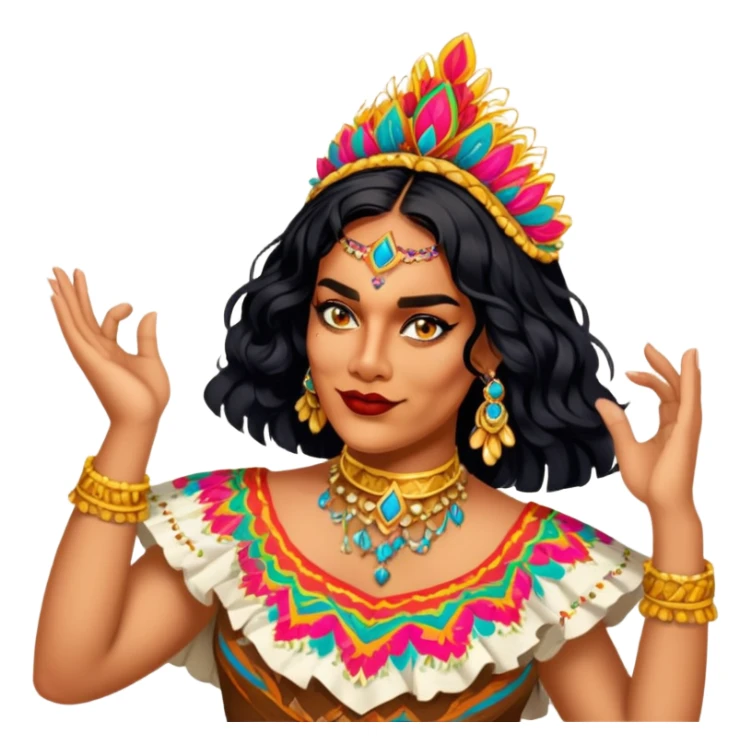 Folkloric Dancer sticker