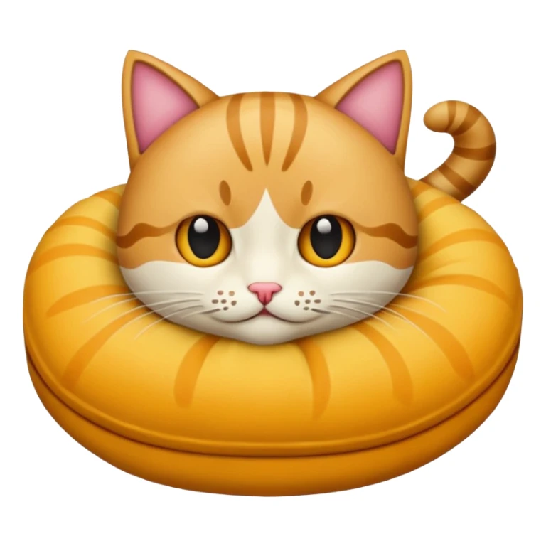 gatito acostado en un cojín sticker