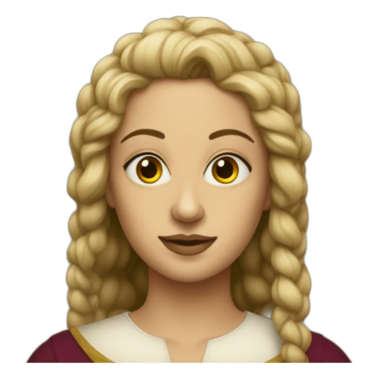 a Renaissance woman 3 eyes sticker