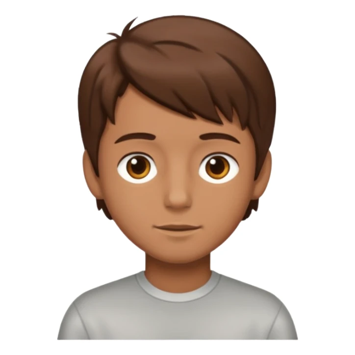 boy with brown hair (Tan skin)  sticker