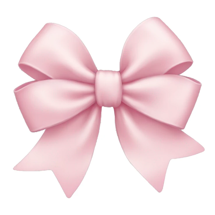 light pink bow sticker