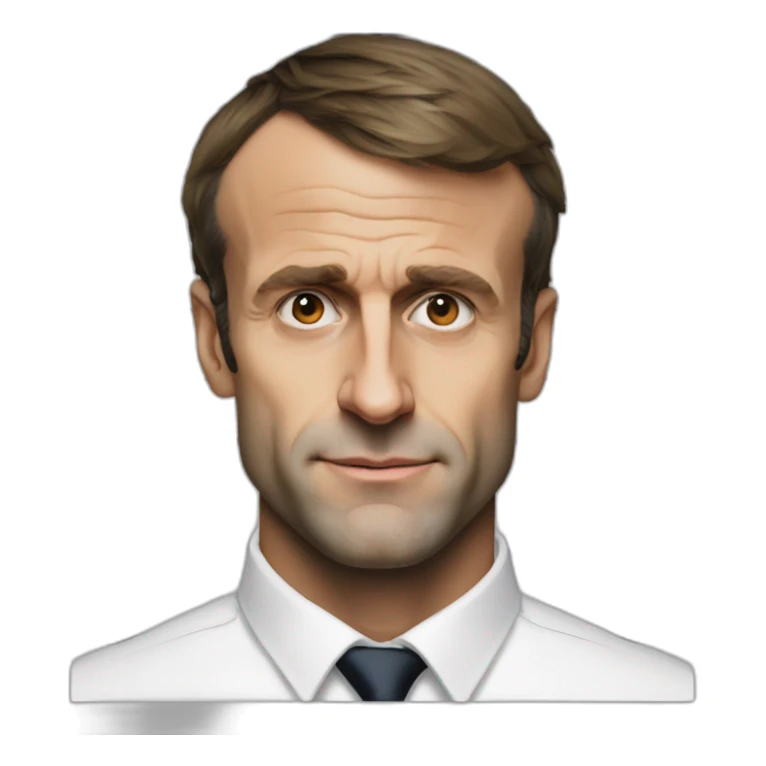 The mugshot of Emmanuel macron sticker