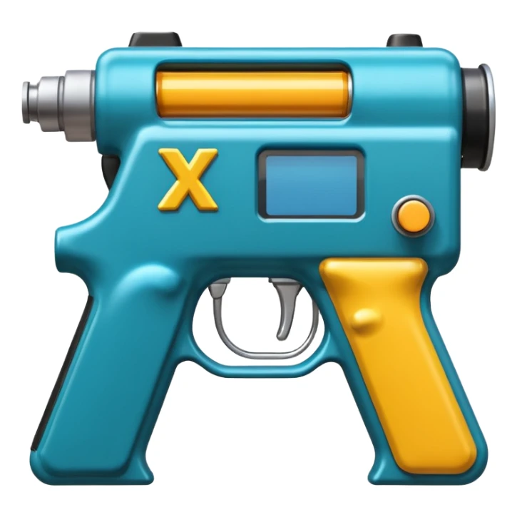 i want to make an X letter using 2 gas pump   pistols sticker
