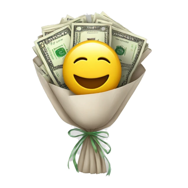 Money bouquet  sticker