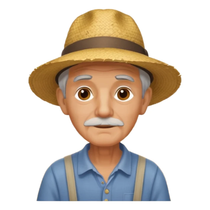 abuelo de pueblo rural sticker