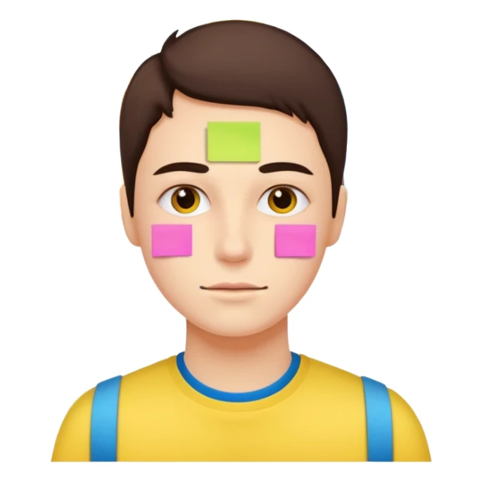 Fais-moi demain coller les unes à côté des autres. sticker