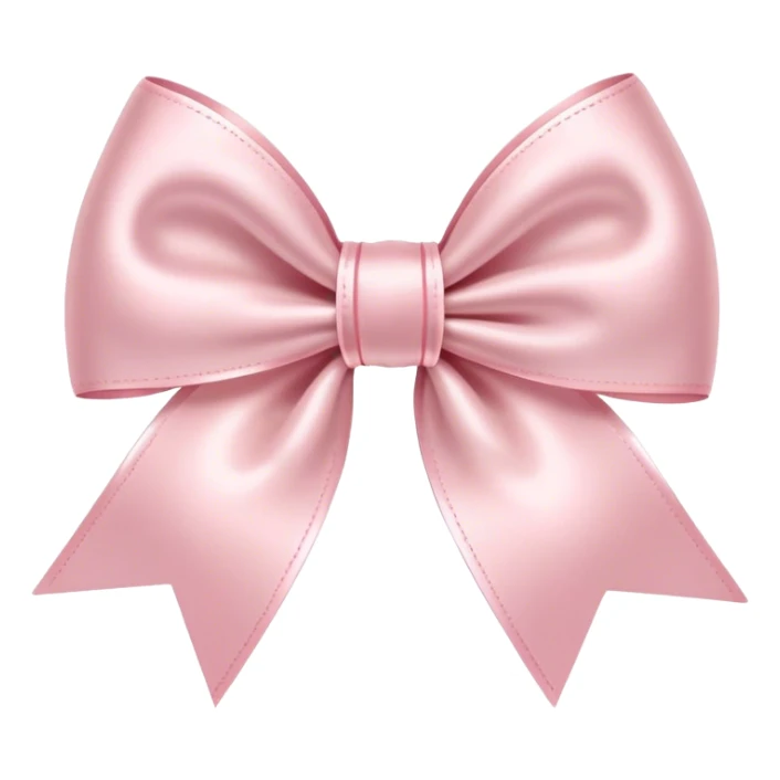 Pale Pink bow sticker