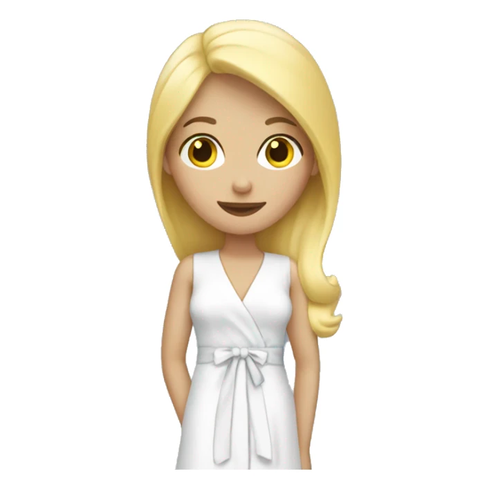 Blonde girl peignoir  sticker