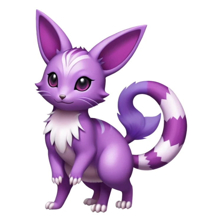 Shiny Furret-Espeon-Noibat-Hybrid (Full body) sticker