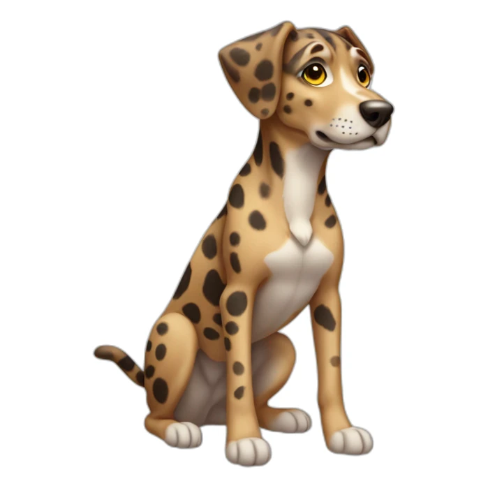 catahoula leopard dog full-body sticker