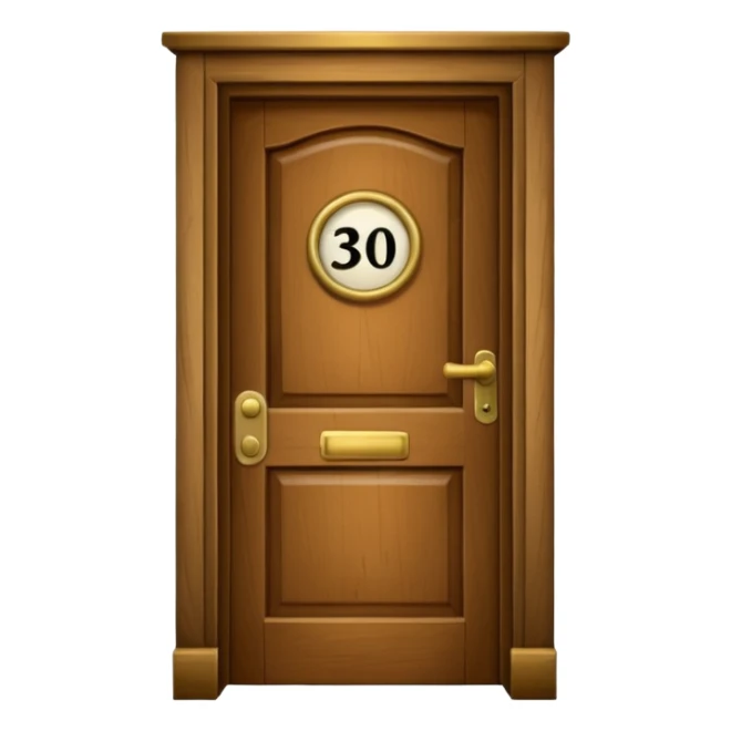 hotel room number 三百九 sticker