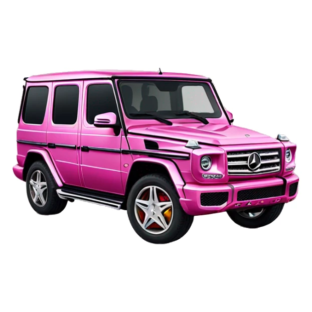 Sparkle pink Mercedes Benz g wagon sticker