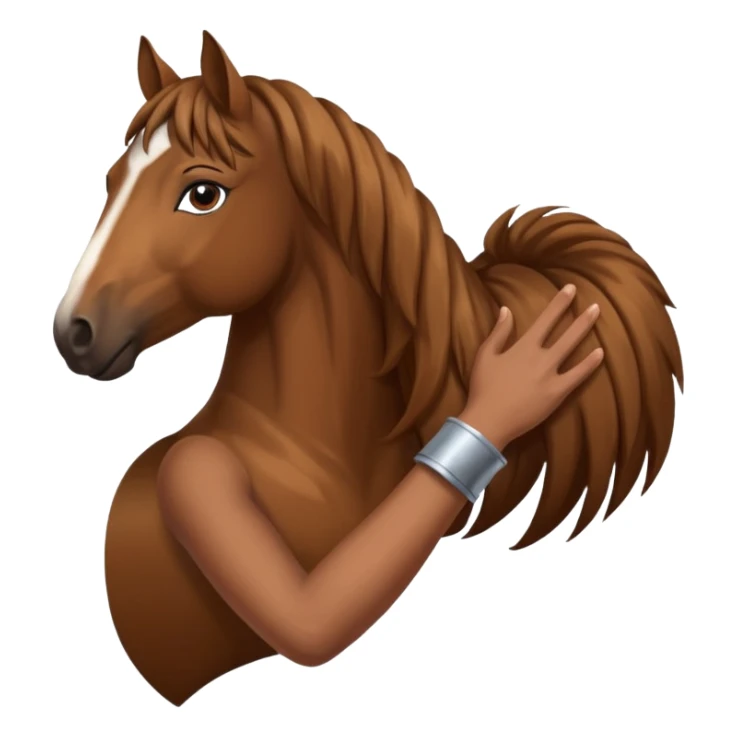 Part humans body part horse sticker