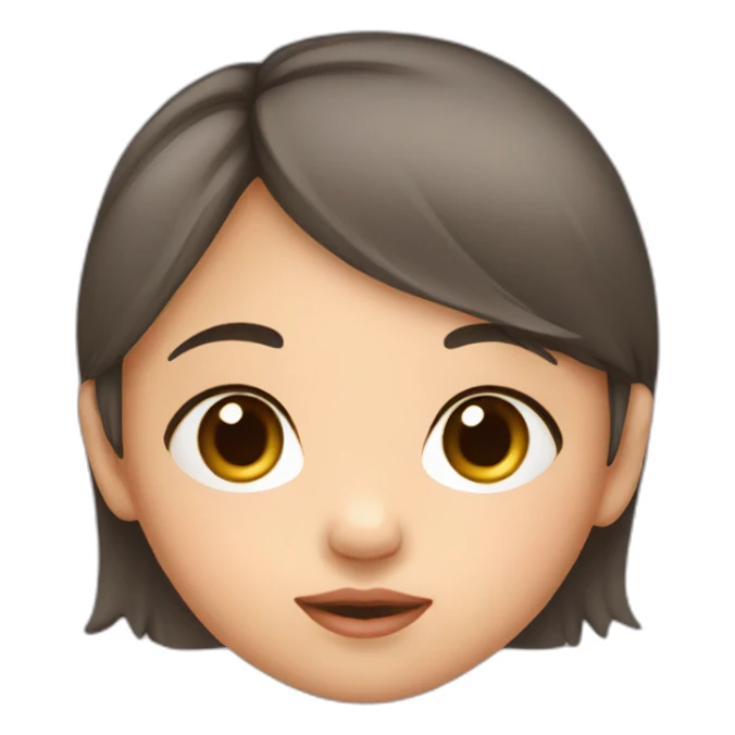 newborn half asian girl sticker