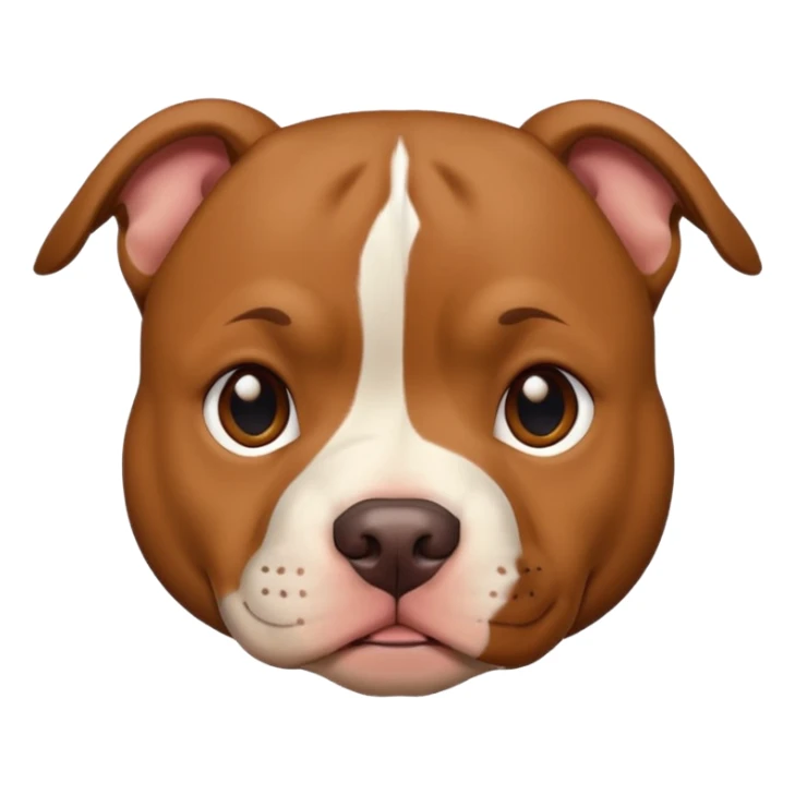 Un pitbull de carita tierna  sticker