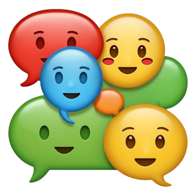 A minimalist emoji-style icon representing wordplay — symbolizing creativity with language. It features an open book or speech bubble merging with playful letters or word fragments, forming a clever visual pun. sticker