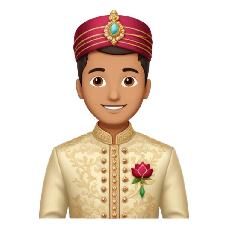 groom sherwani attire emoji only sticker