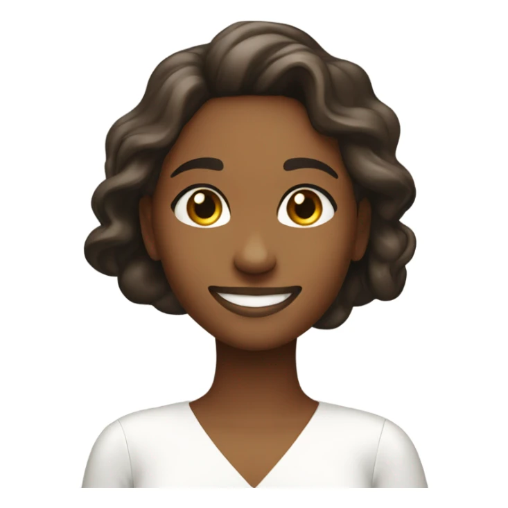 smiling girl in white dress with a speech bubble that says “glo” sticker