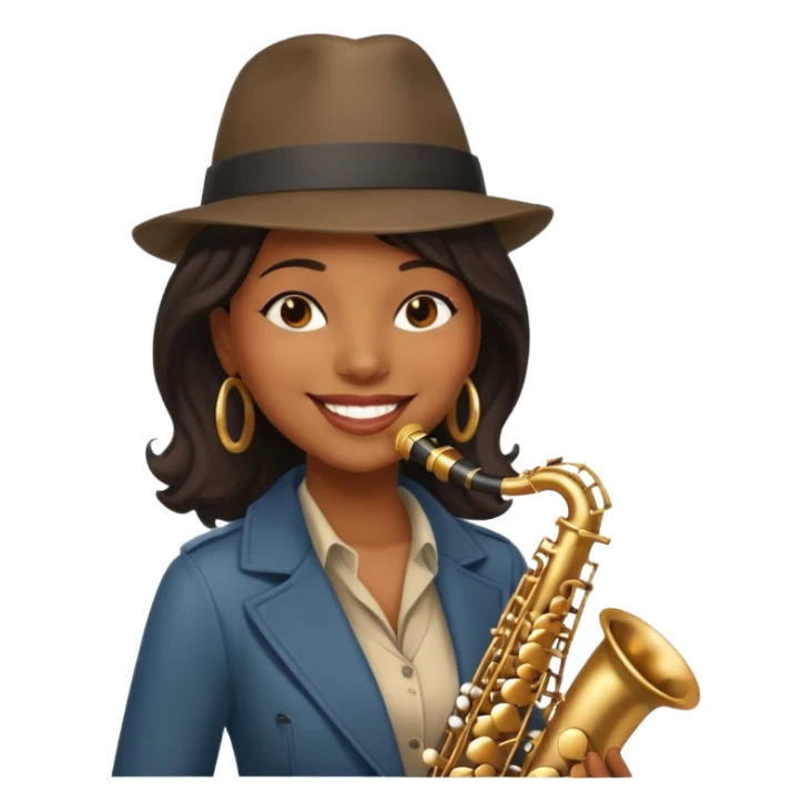 Street Music Performer black woman  sticker