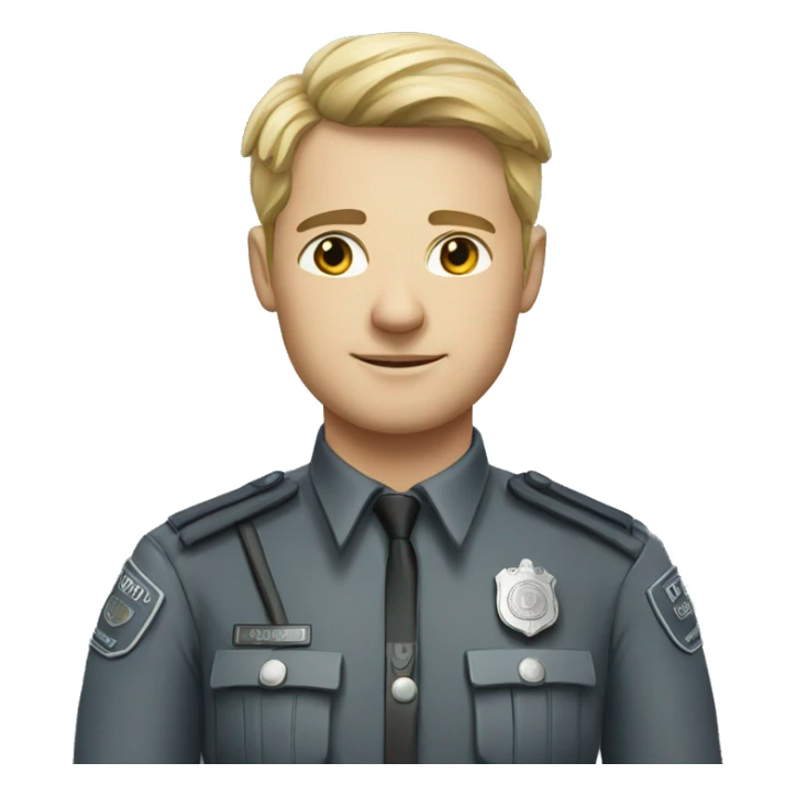 german police officer  sticker