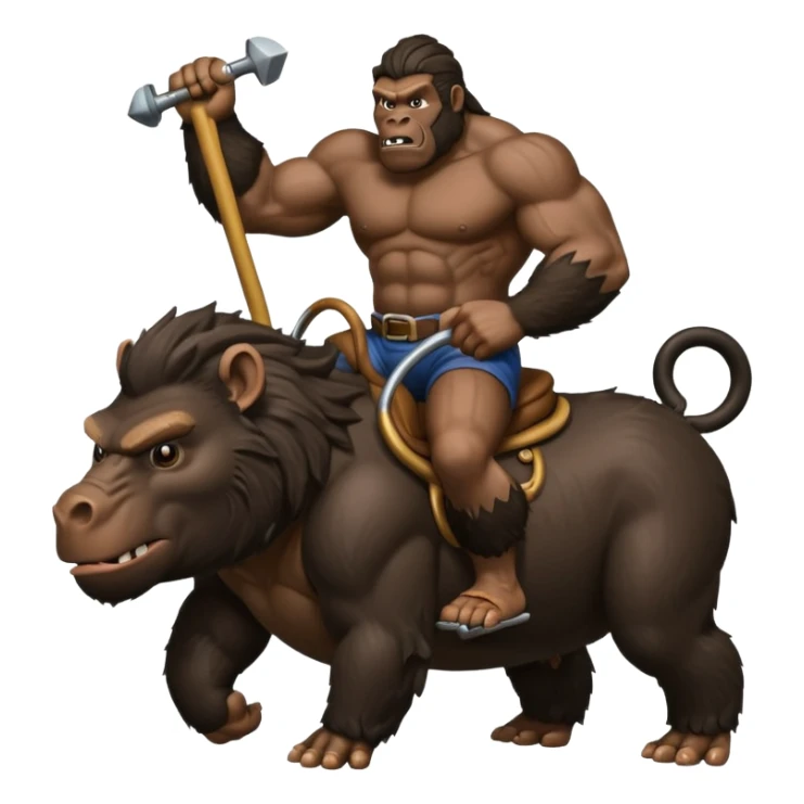 king kong on hog rider clash of clans sticker