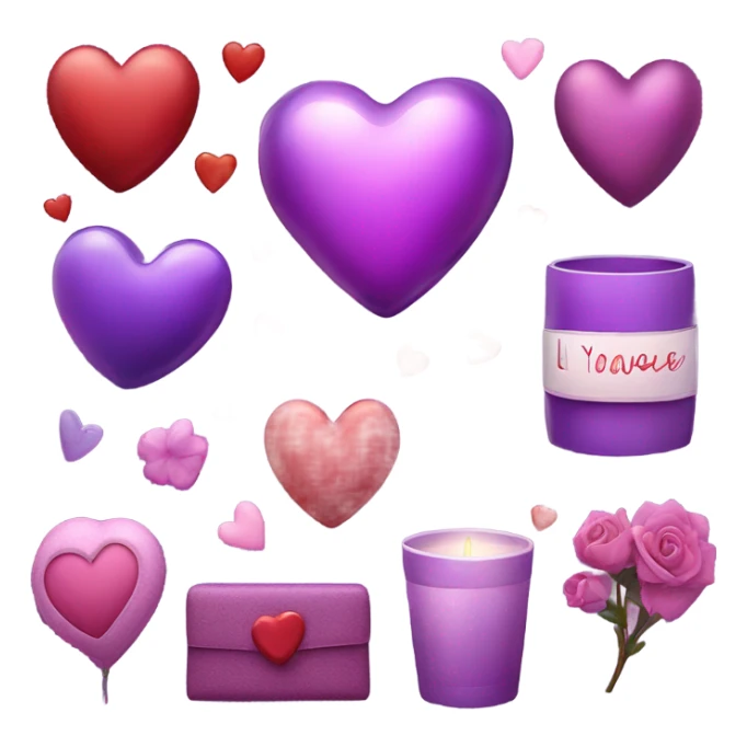 Happy Saint valentine day aesthetic purple  sticker