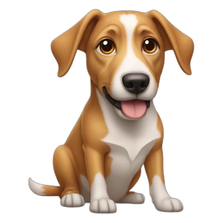 dog with Elon musk sticker