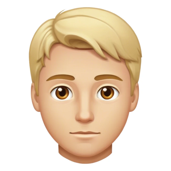 chico rubio, caucásico, ojos marrón claro,  guapo sticker