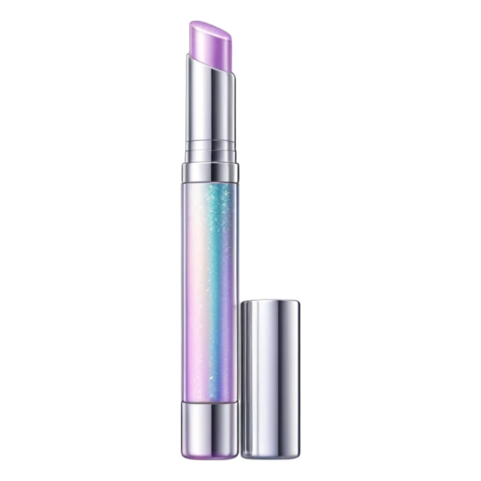 Y2K sparkly metallic lip gloss tube sticker