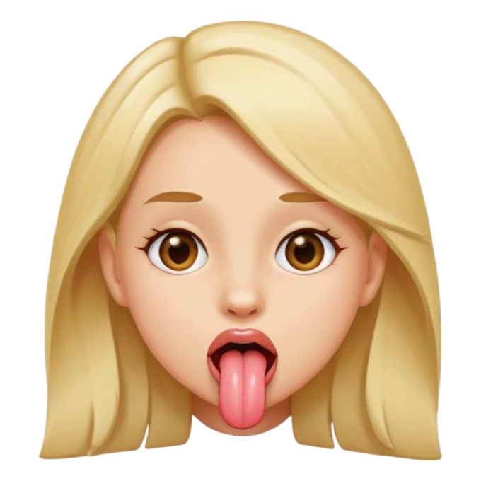 girl sticking out her tongue  sticker