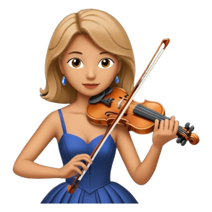 woman playing violin sticker