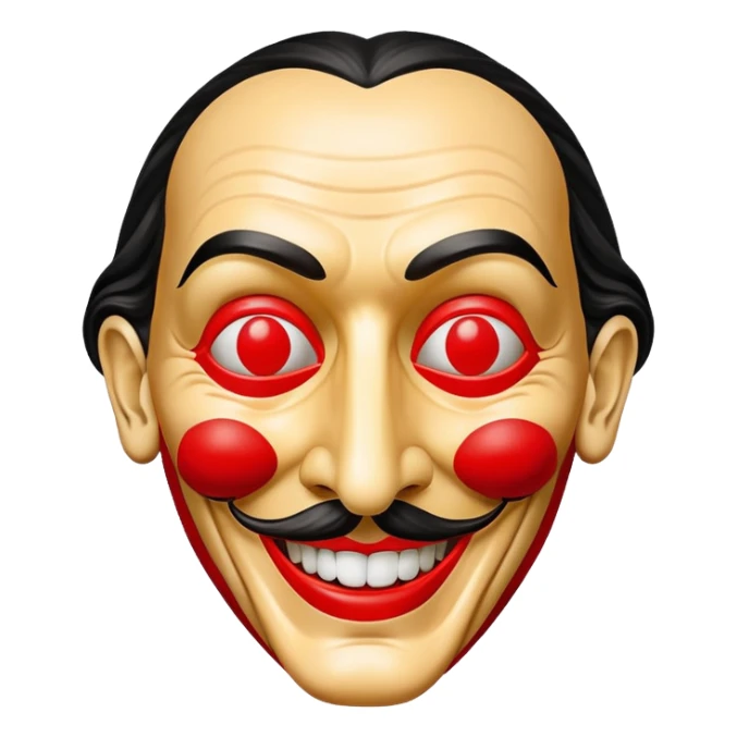 Dali mask from Money Heist sticker
