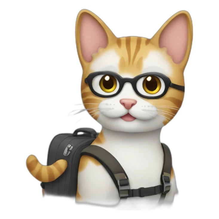 cat traveler sticker