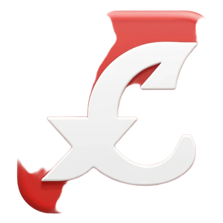 Flat vector emoji icon of a translation symbol, two overlapping rounded squares, the primary color is corporate RED, the front square features a bold white letter 'A', the back square features a bold white Arabic letter 'ع', minimalist UI style, high contrast, white background. sticker